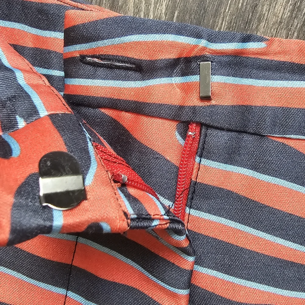 Vacation Culotte Pant in Red Print Sz 2 - Picture 3 of 10